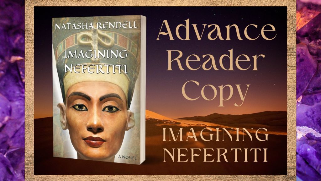 Imagining Nefertiti Book Cover with desert background